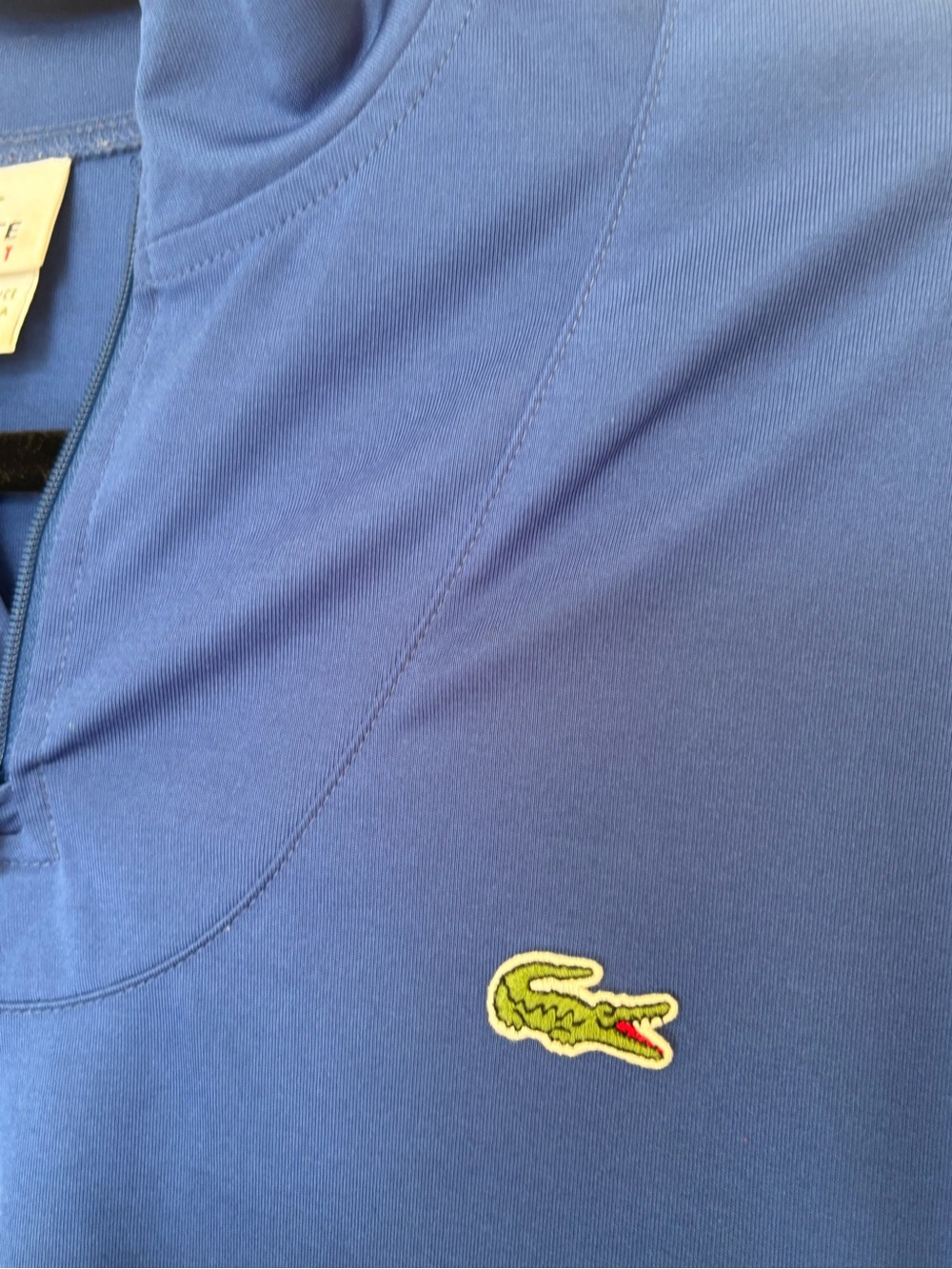 Lacoste Men’s Half-Zip Performance Pullover - Blue Size 4 or M